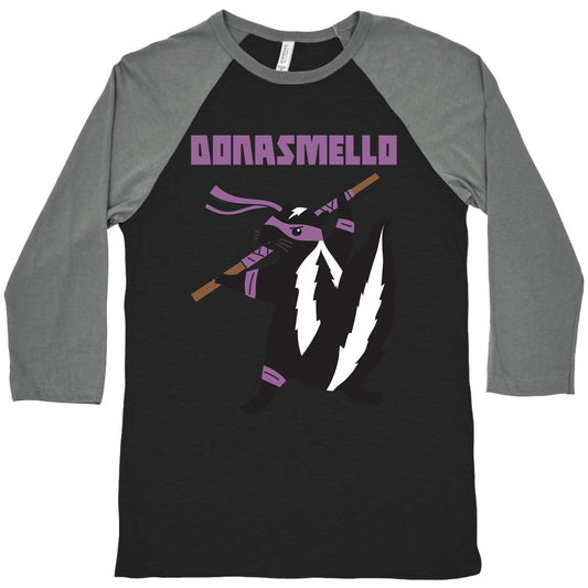 Donasmello (Donatello Skunk) Baseball Tee