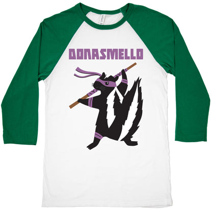 Donasmello (Donatello Skunk) Baseball Tee