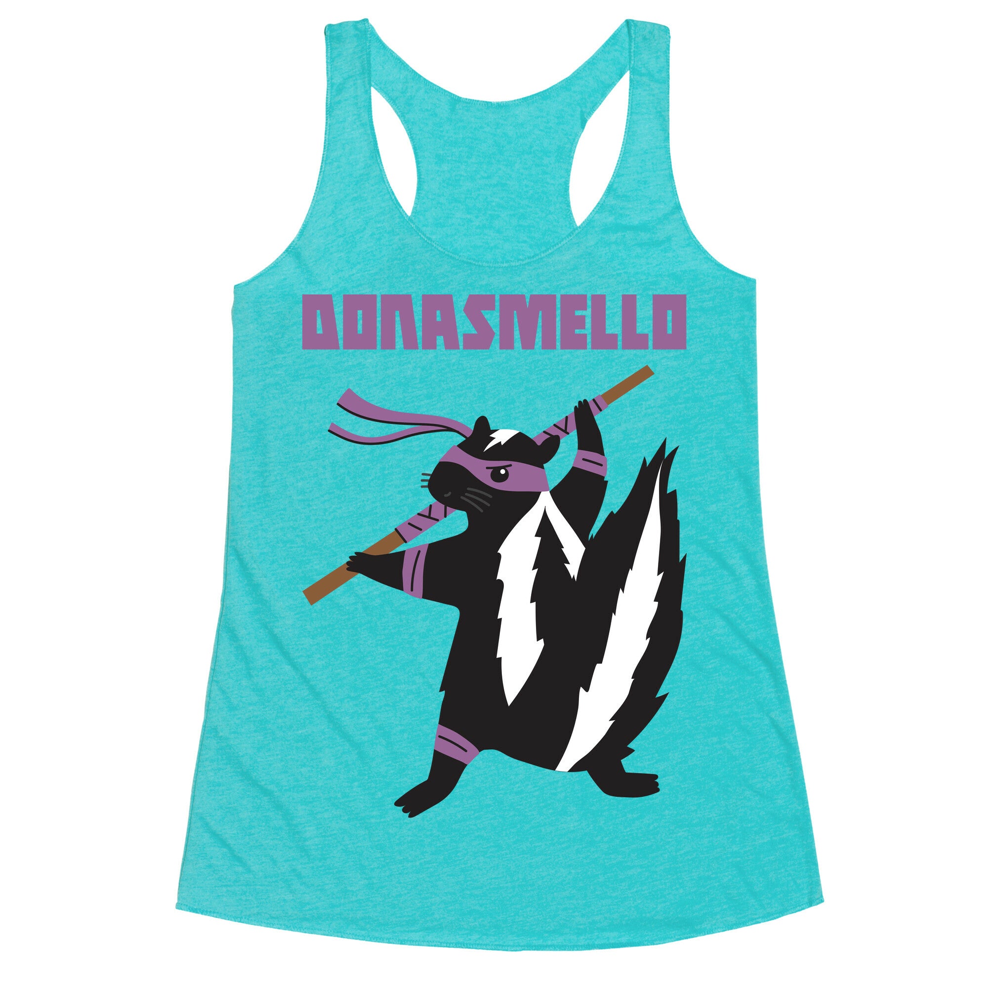 Donasmello (Donatello Skunk) Racerback Tank