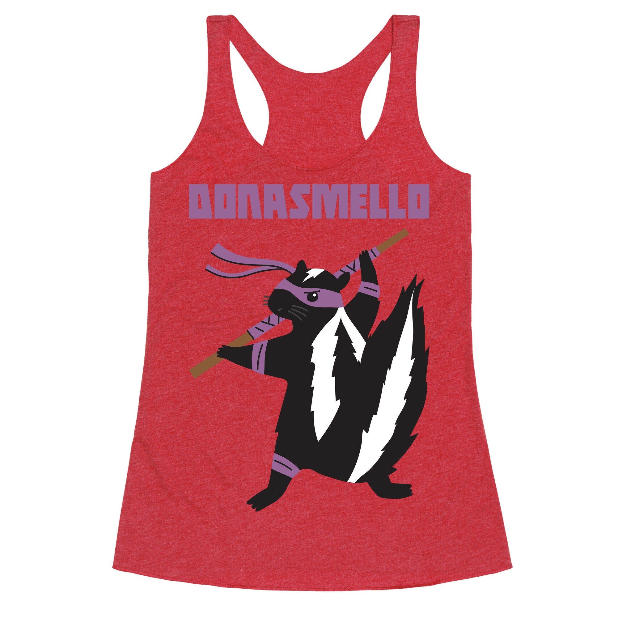 Donasmello (Donatello Skunk) Racerback Tank
