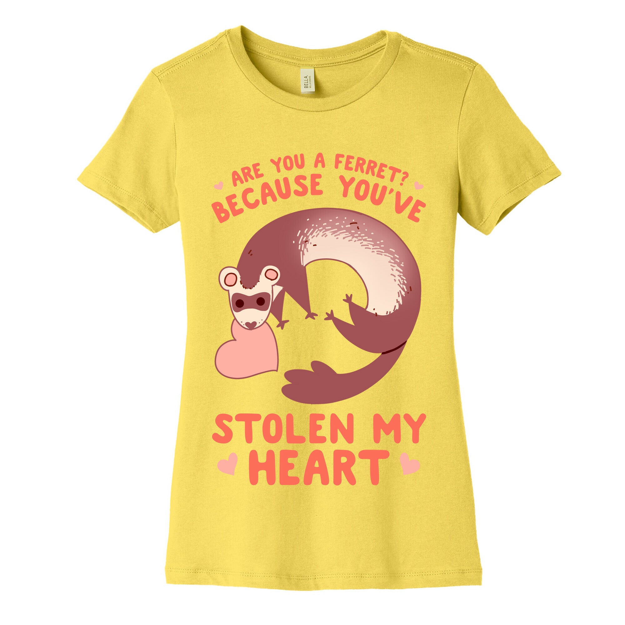 Are You A Ferret? Because You've Stolen My Heart Women's Cotton Tee