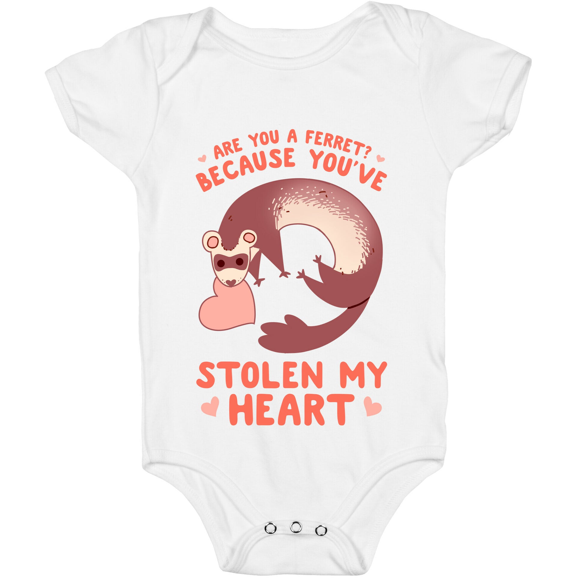 Are You A Ferret? Because You've Stolen My Heart Baby One Piece