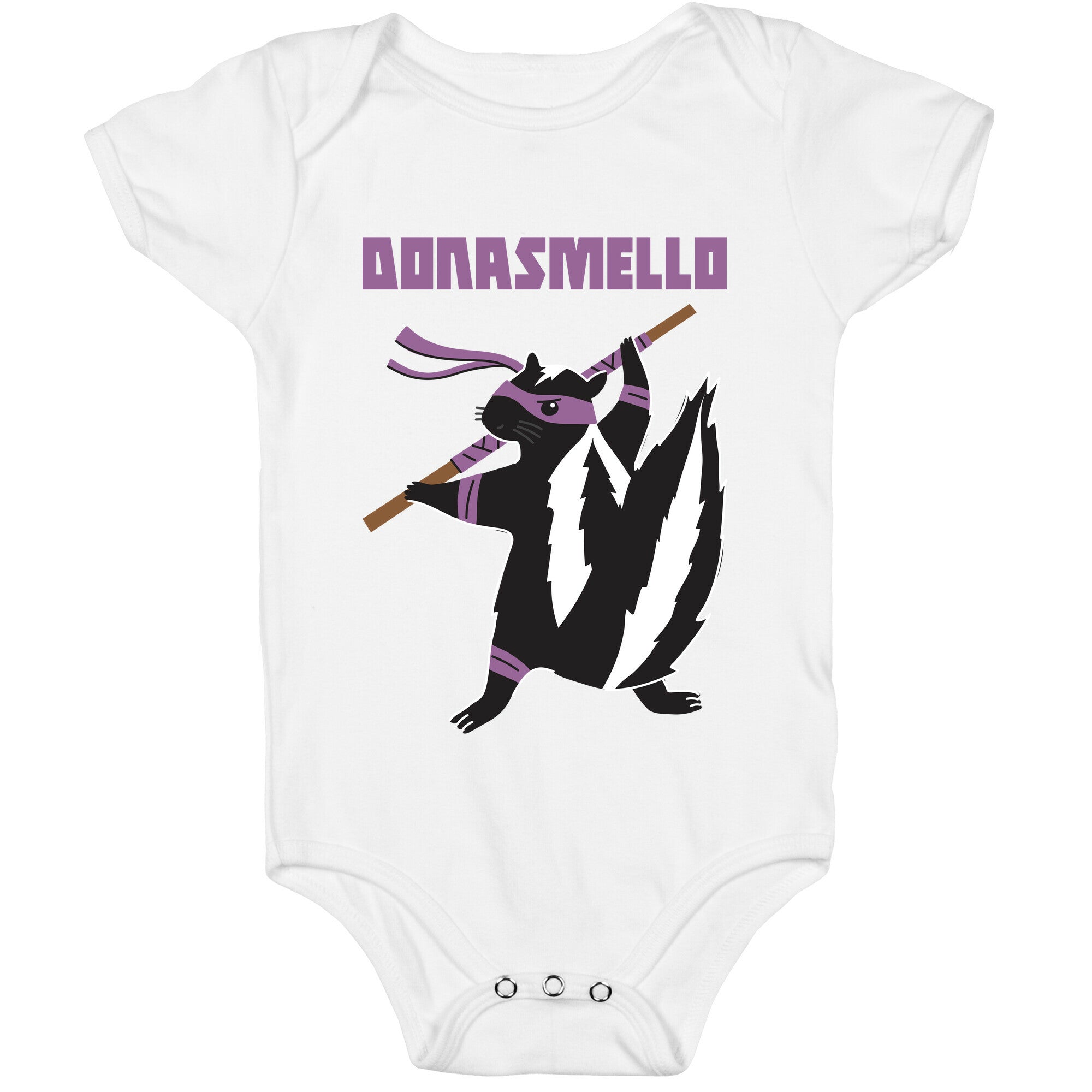 Donasmello (Donatello Skunk) Baby One Piece