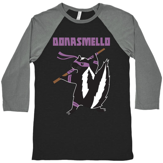 Donasmello (Donatello Skunk) Baseball Tee