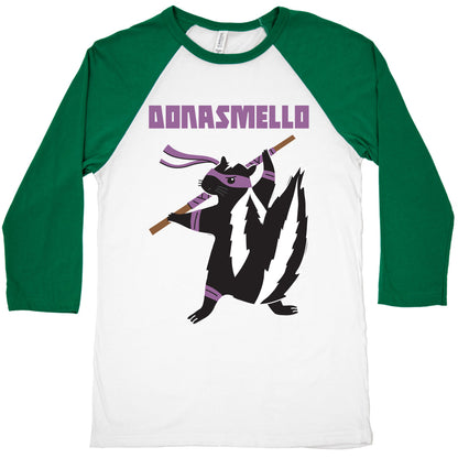 Donasmello (Donatello Skunk) Baseball Tee