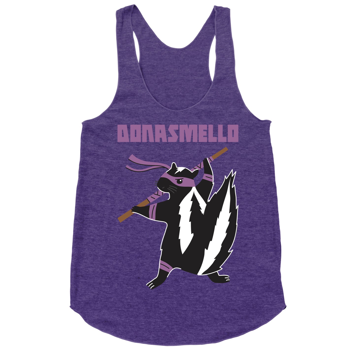 Donasmello (Donatello Skunk) Racerback Tank