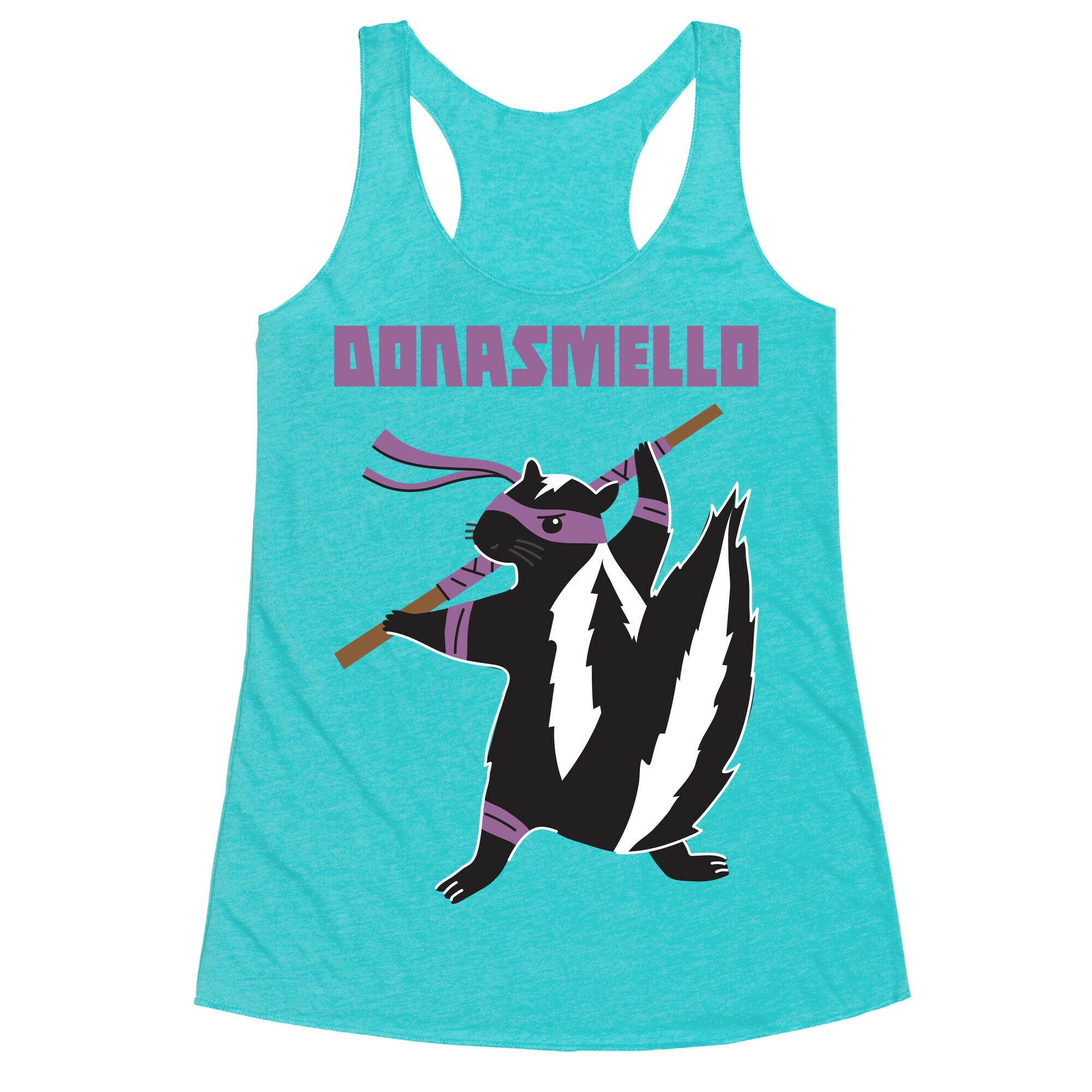 Donasmello (Donatello Skunk) Racerback Tank