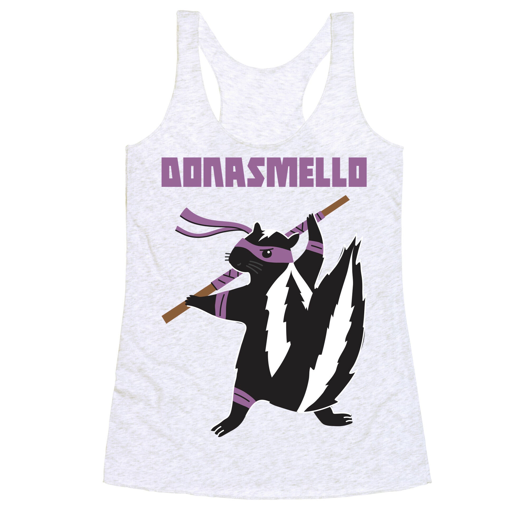 Donasmello (Donatello Skunk) Racerback Tank