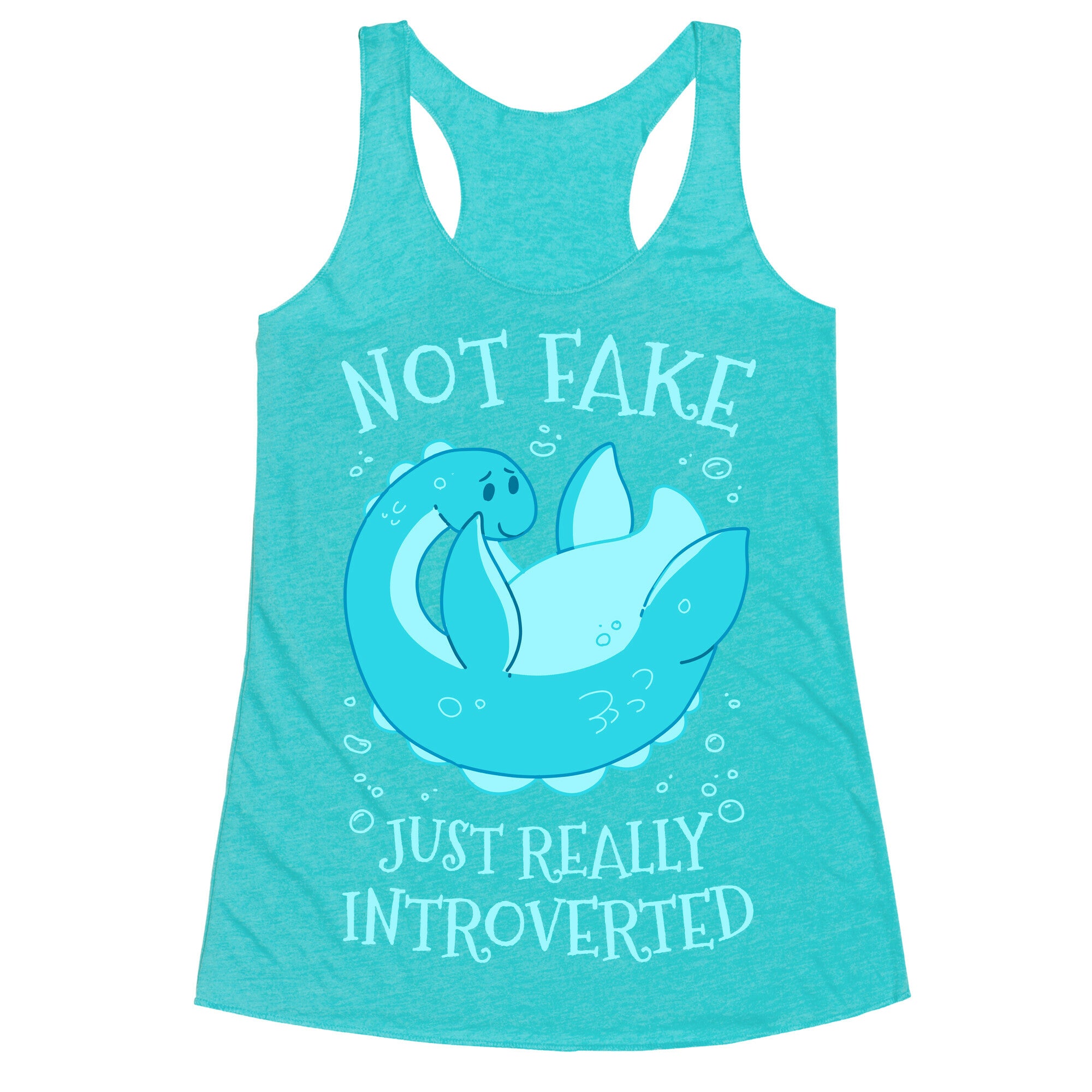 Not Fake, Just Really Introverted Racerback Tank