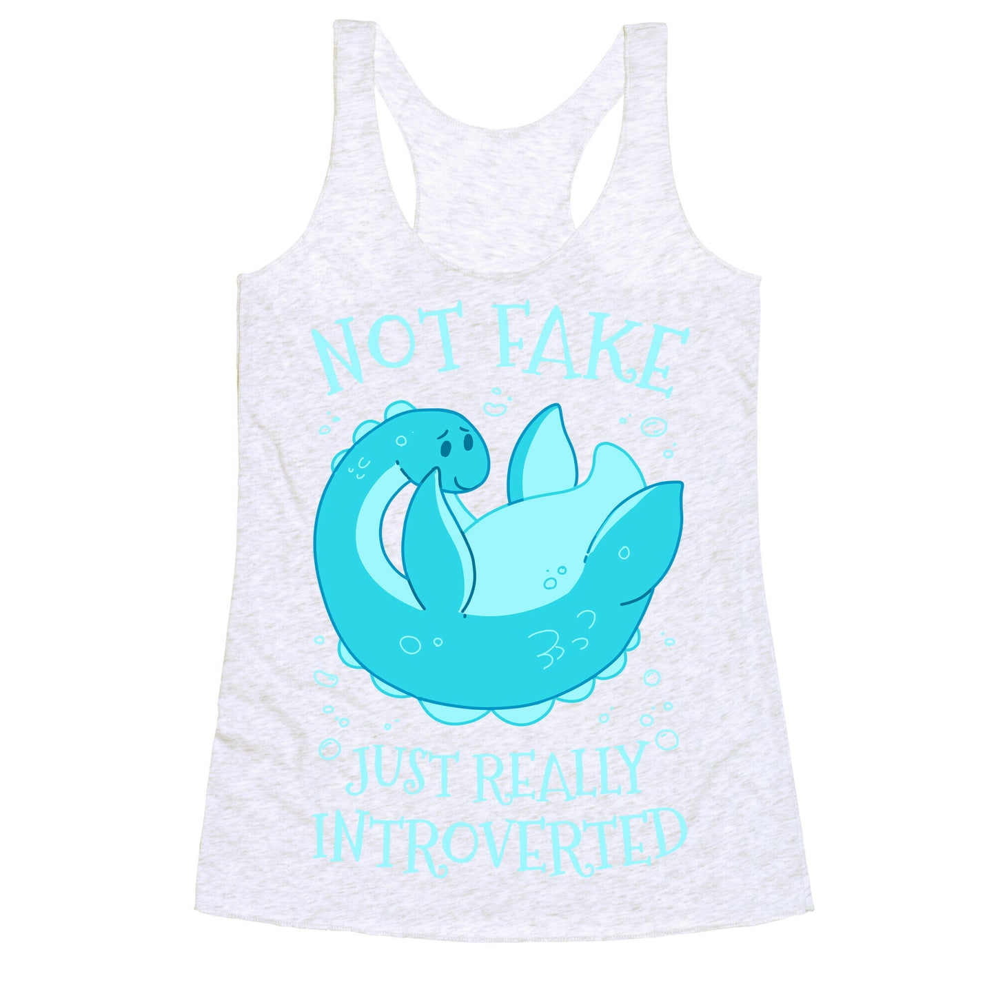 Not Fake, Just Really Introverted Racerback Tank