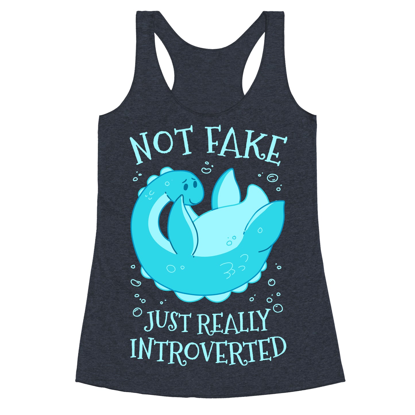 Not Fake, Just Really Introverted Racerback Tank