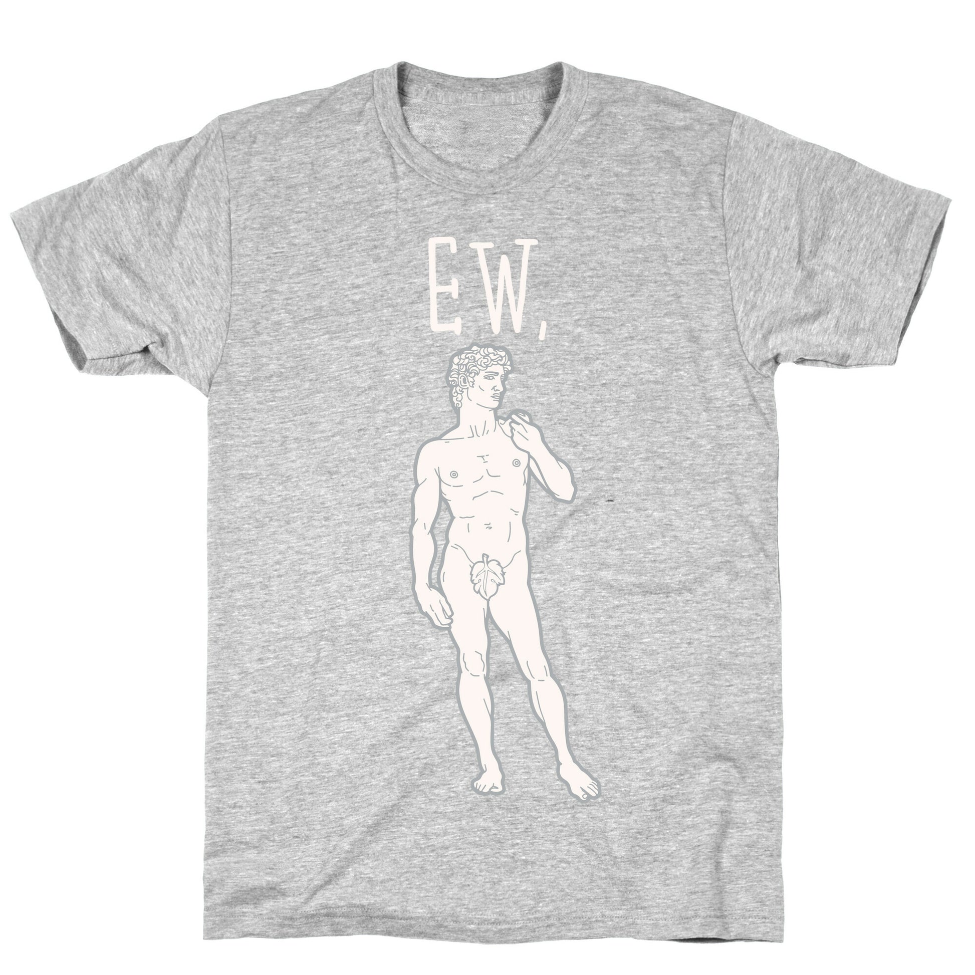 Ew David Parody White Print T-Shirt