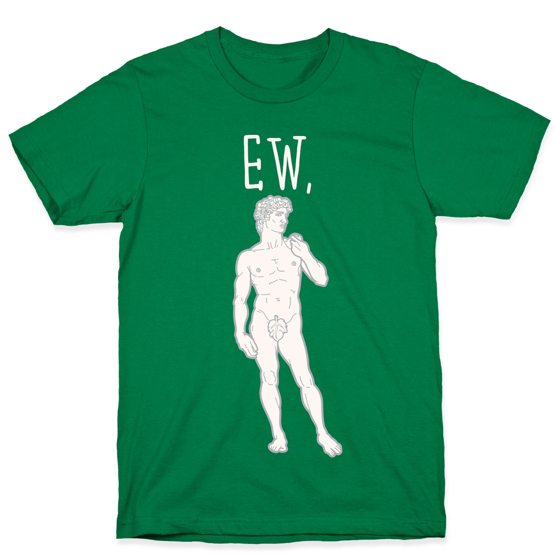 Ew David Parody White Print T-Shirt