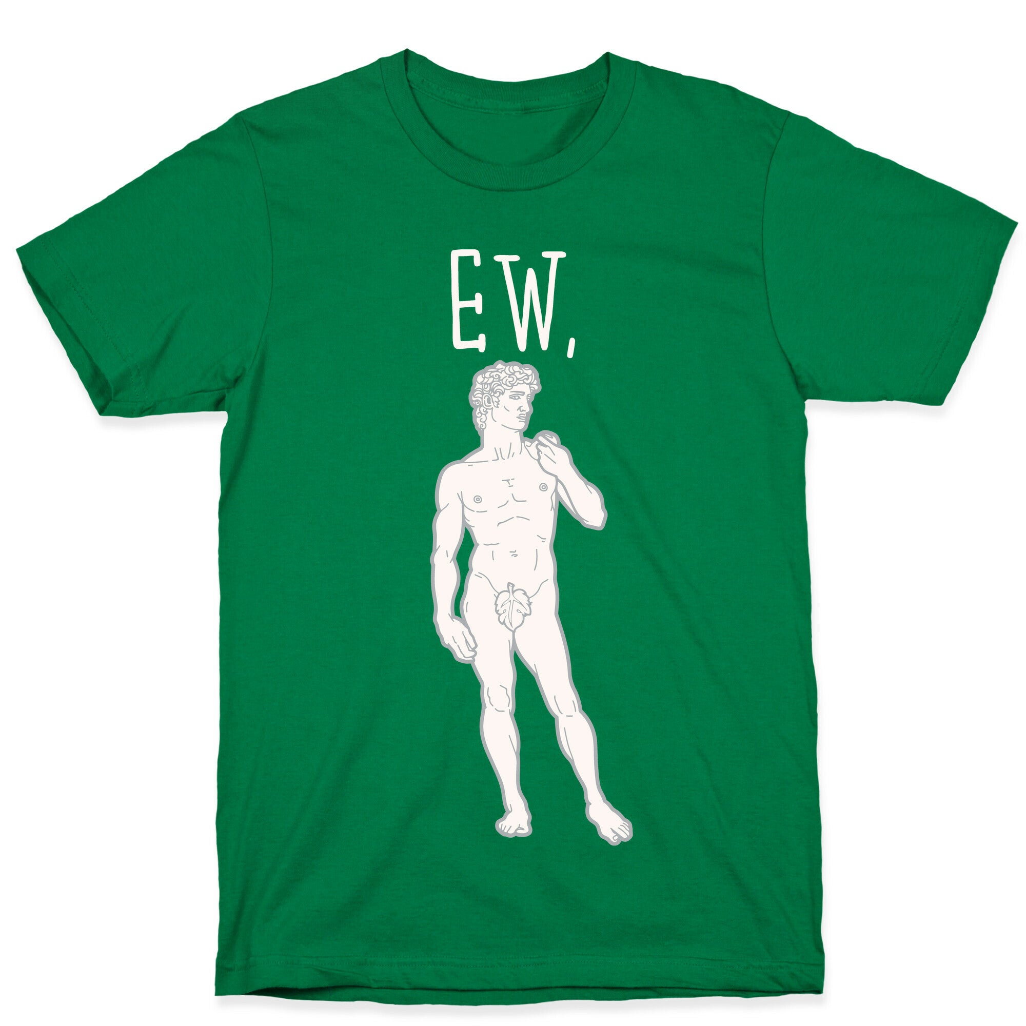 Ew David Parody White Print T-Shirt