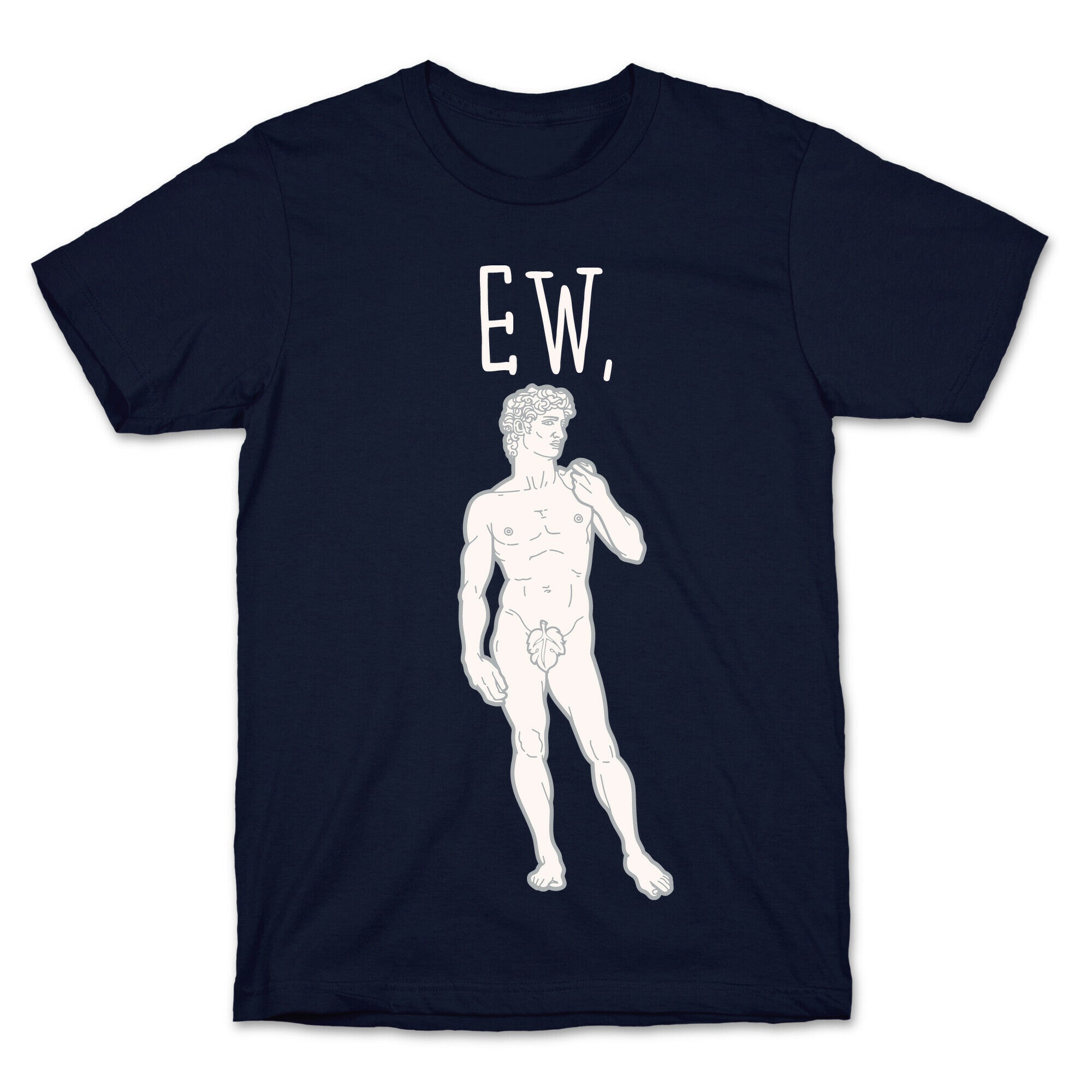 Ew David Parody White Print T-Shirt
