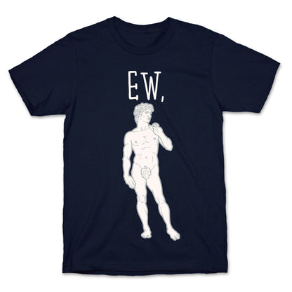 Ew David Parody White Print T-Shirt