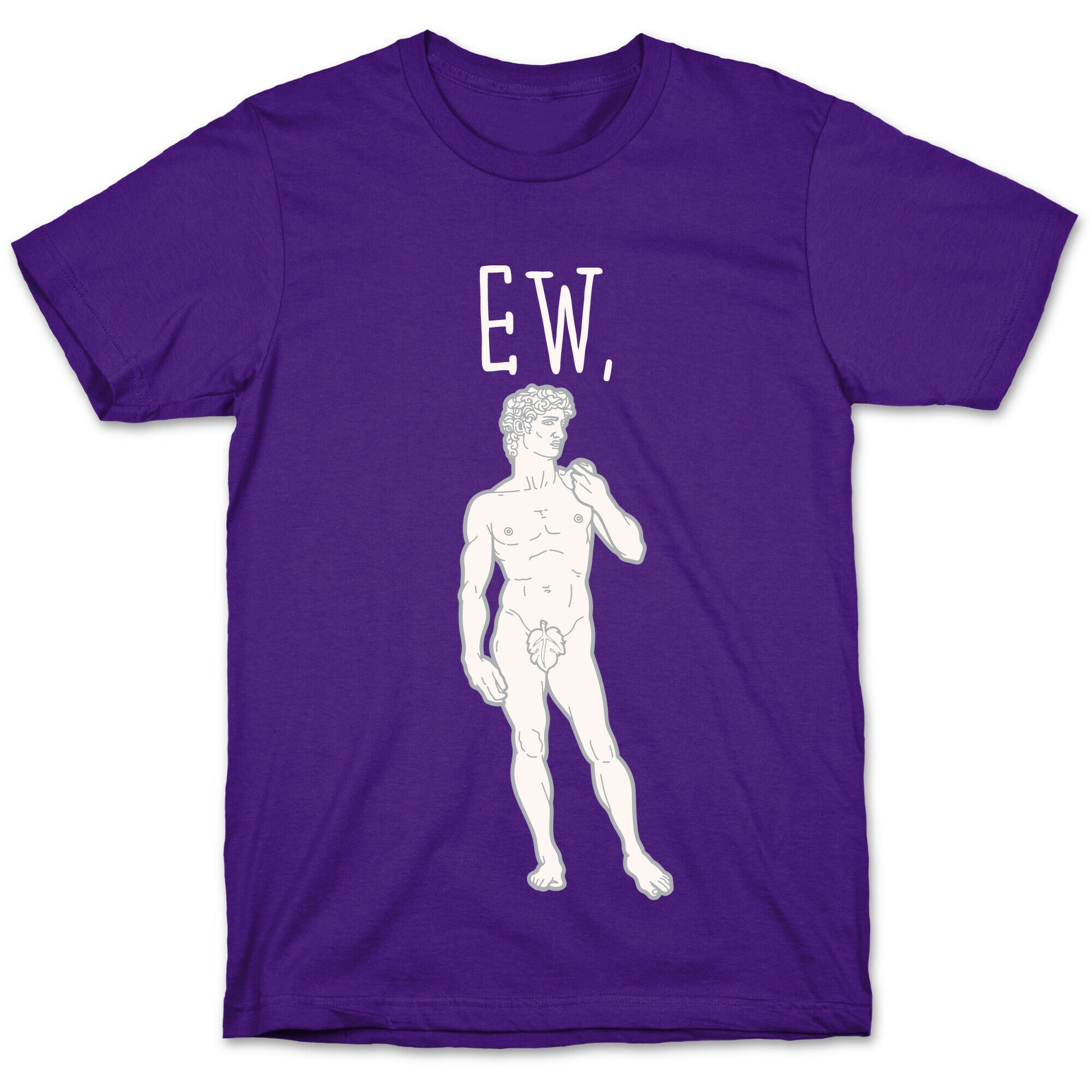 Ew David Parody White Print T-Shirt