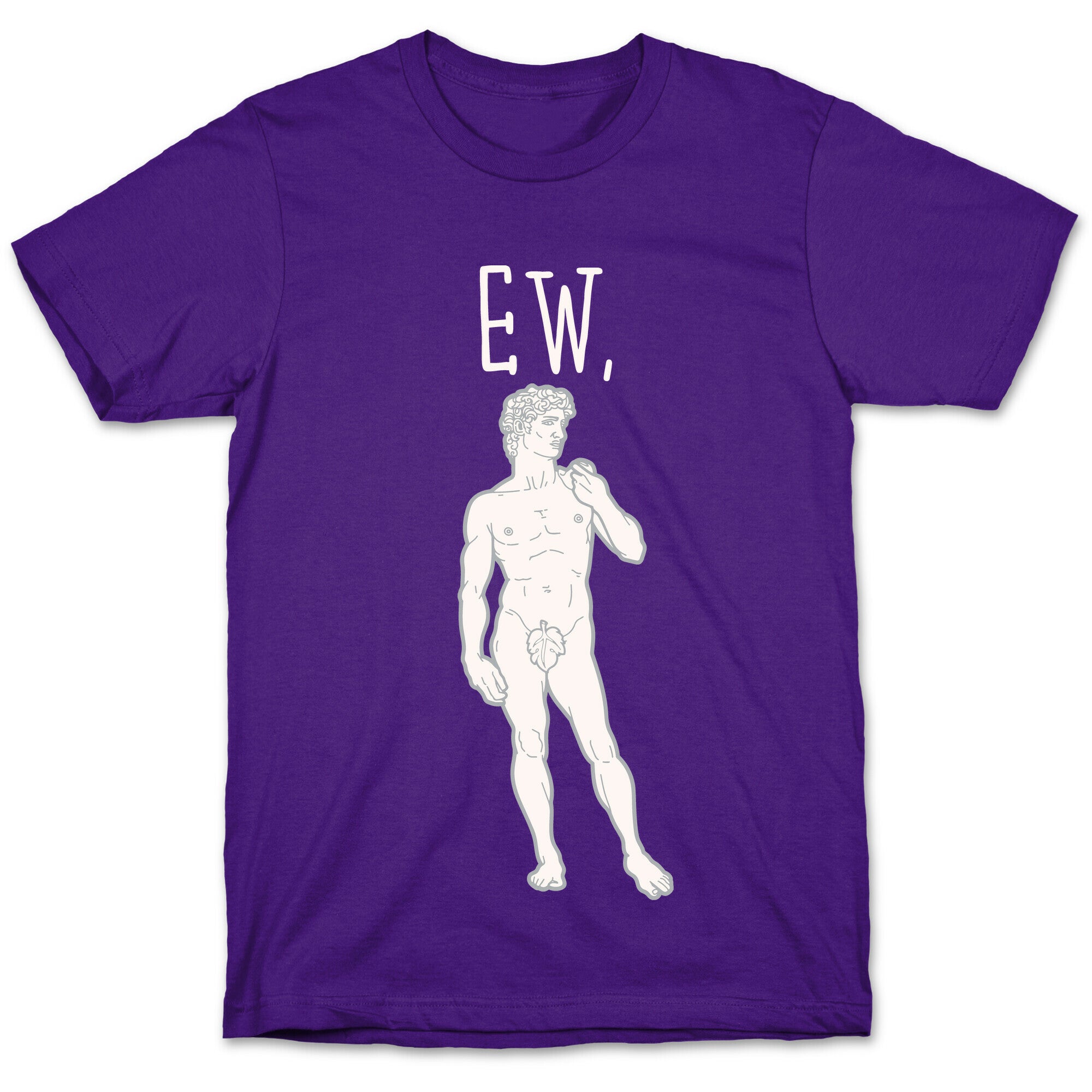 Ew David Parody White Print T-Shirt