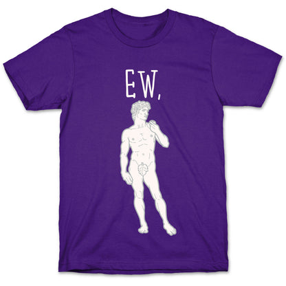 Ew David Parody White Print T-Shirt