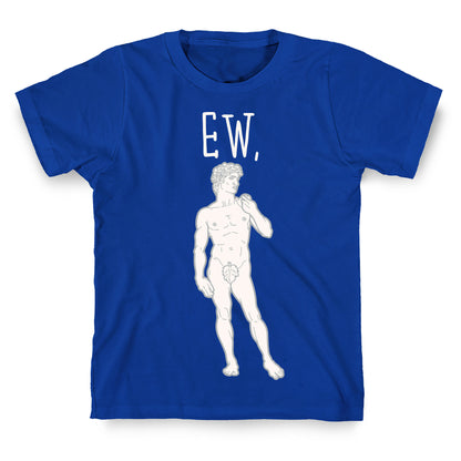 Ew David Parody White Print T-Shirt