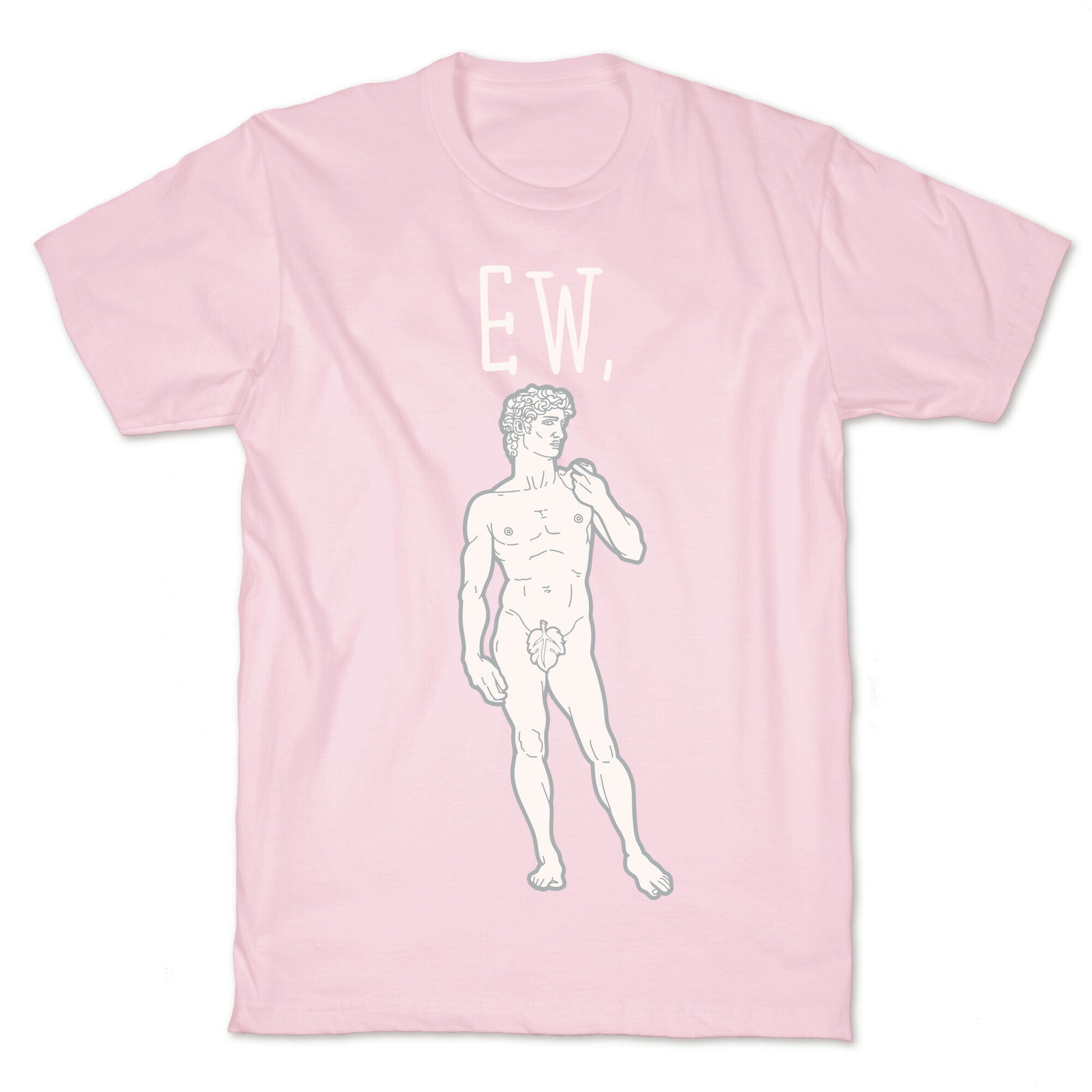 Ew David Parody White Print T-Shirt