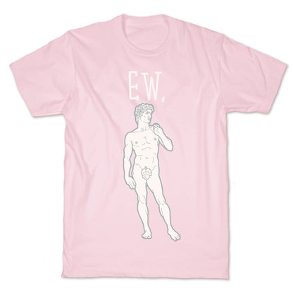 Ew David Parody White Print T-Shirt
