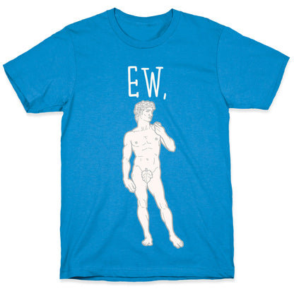 Ew David Parody White Print T-Shirt