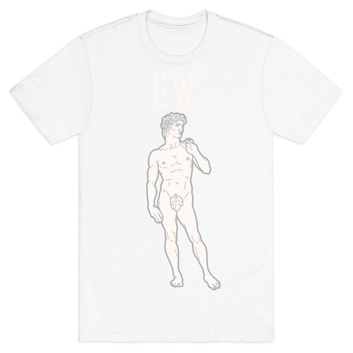 Ew David Parody White Print T-Shirt