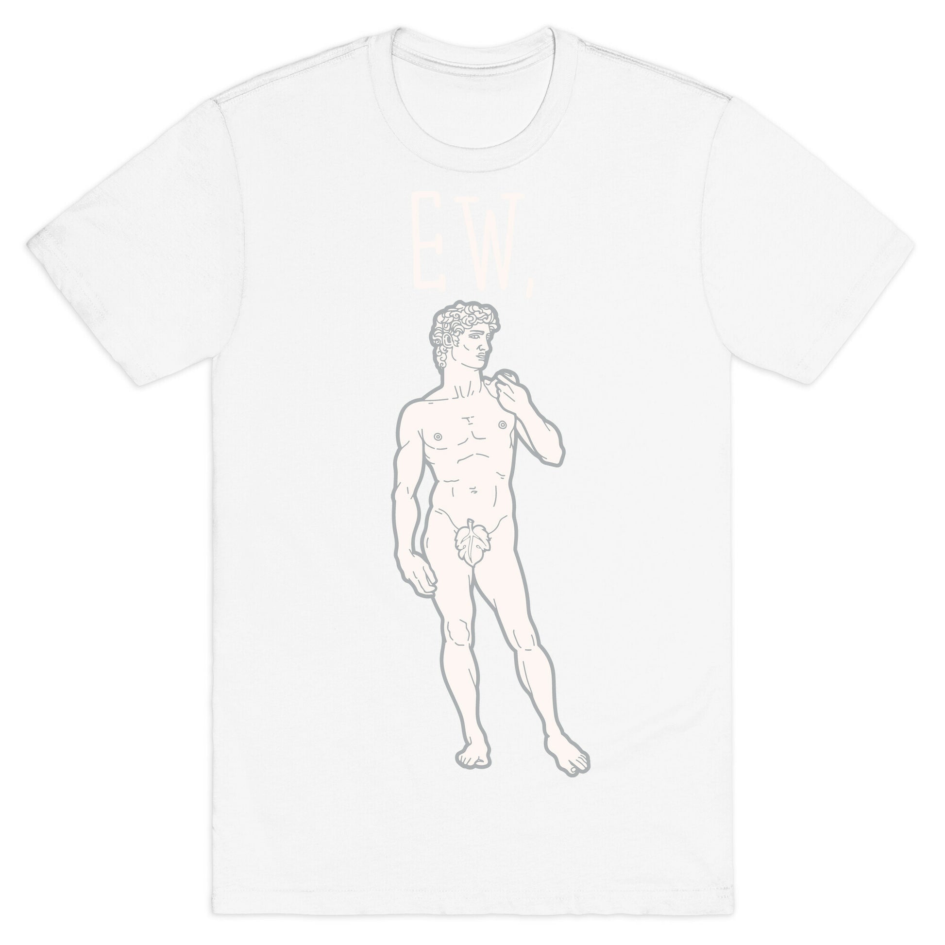 Ew David Parody White Print T-Shirt