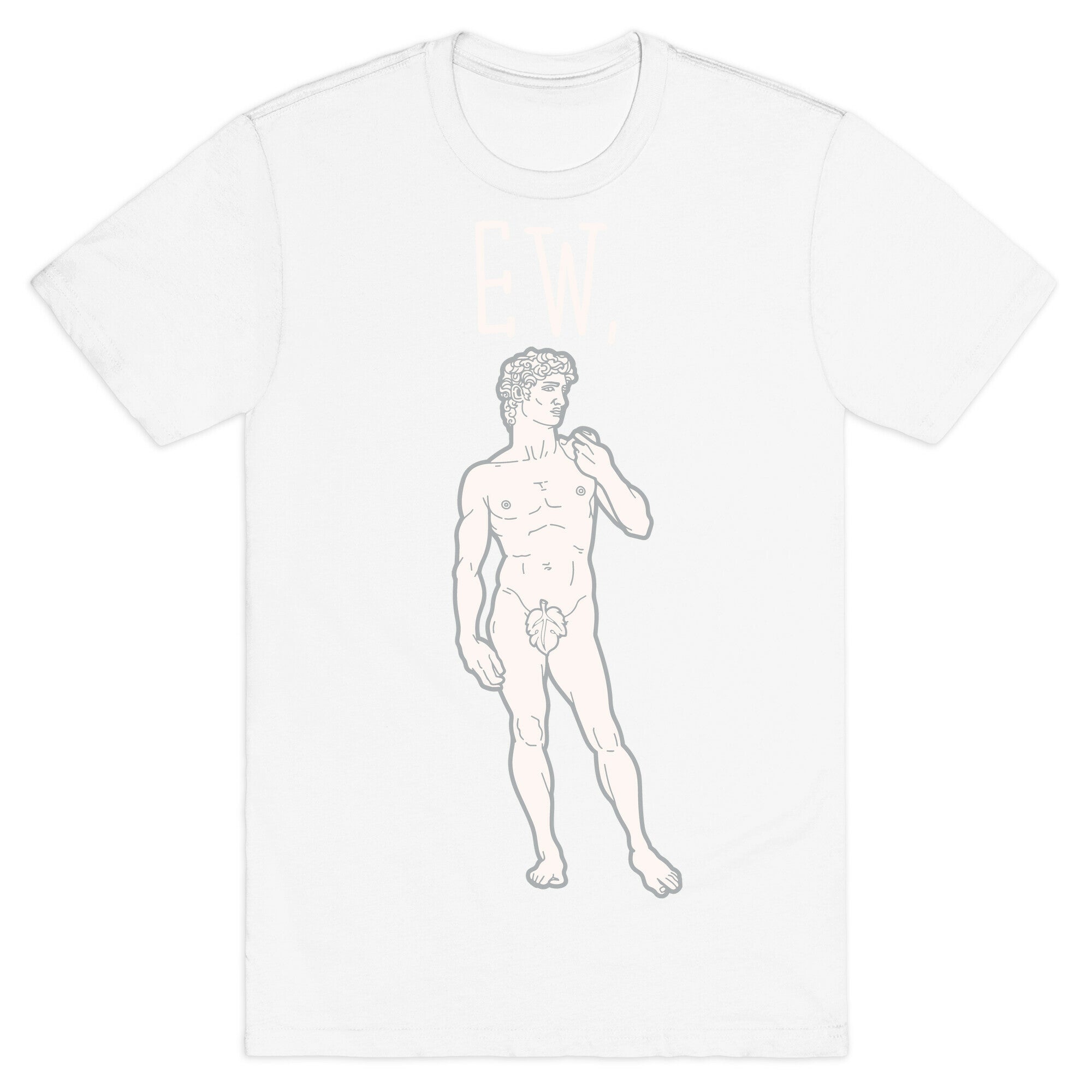 Ew David Parody White Print T-Shirt