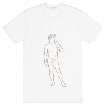 Ew David Parody White Print T-Shirt