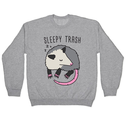 Sleepy Trash Opossum Crewneck Sweatshirt