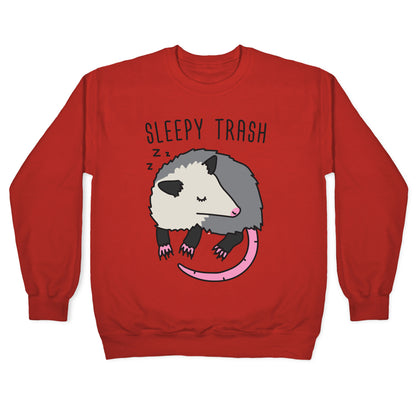 Sleepy Trash Opossum Crewneck Sweatshirt