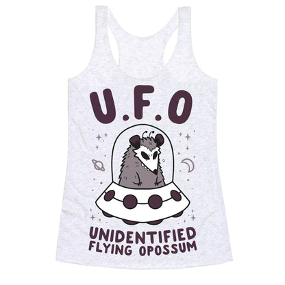 Unidentified Flying Opossum Racerback Tank