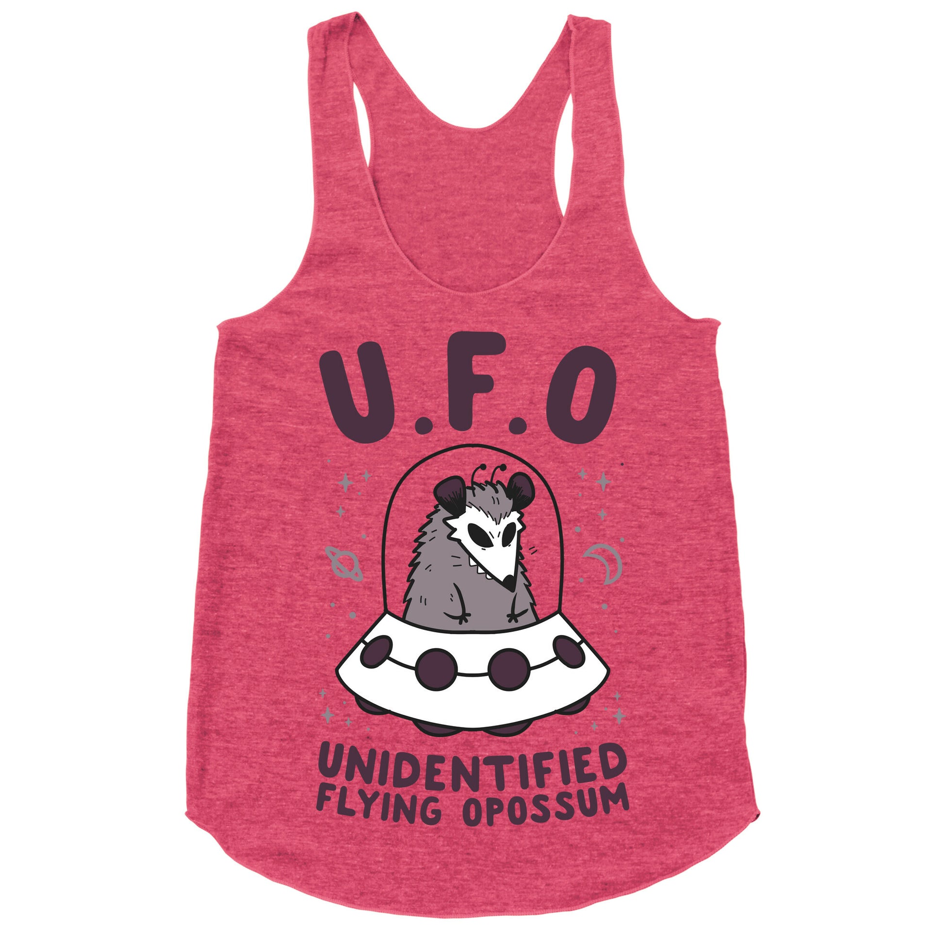 Unidentified Flying Opossum Racerback Tank