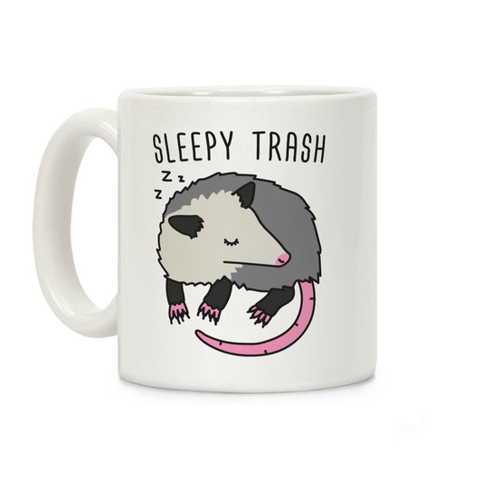 Sleepy Trash Opossum Coffee Mug