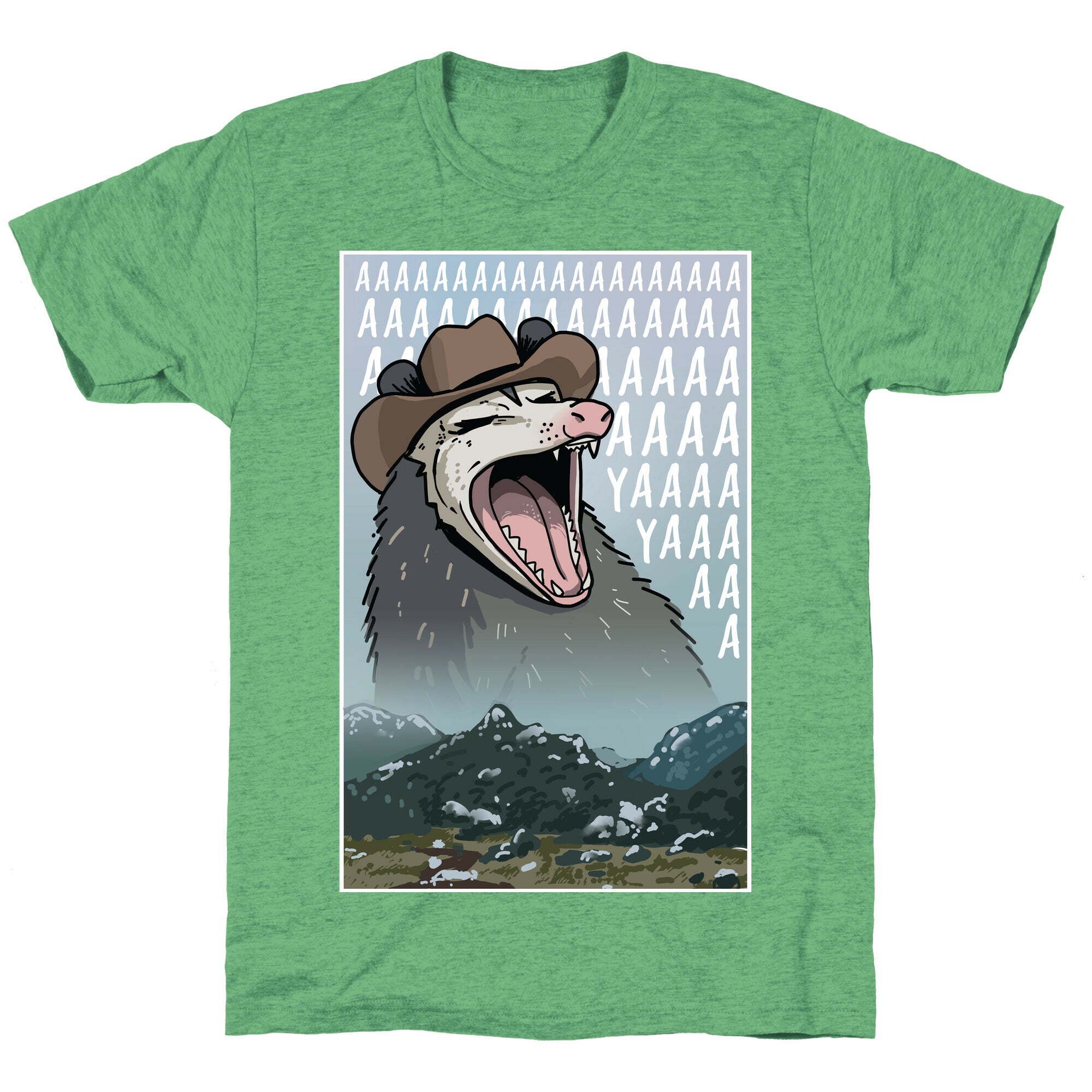 Big Enough Possum  Unisex Triblend Tee