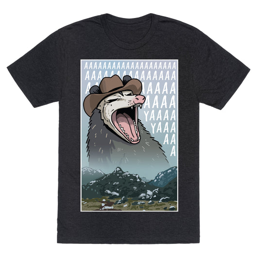 Big Enough Possum  Unisex Triblend Tee