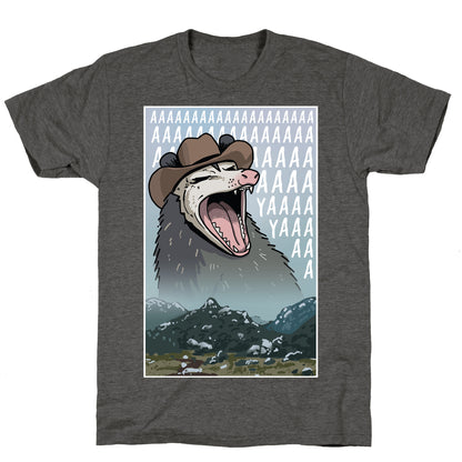 Big Enough Possum  Unisex Triblend Tee