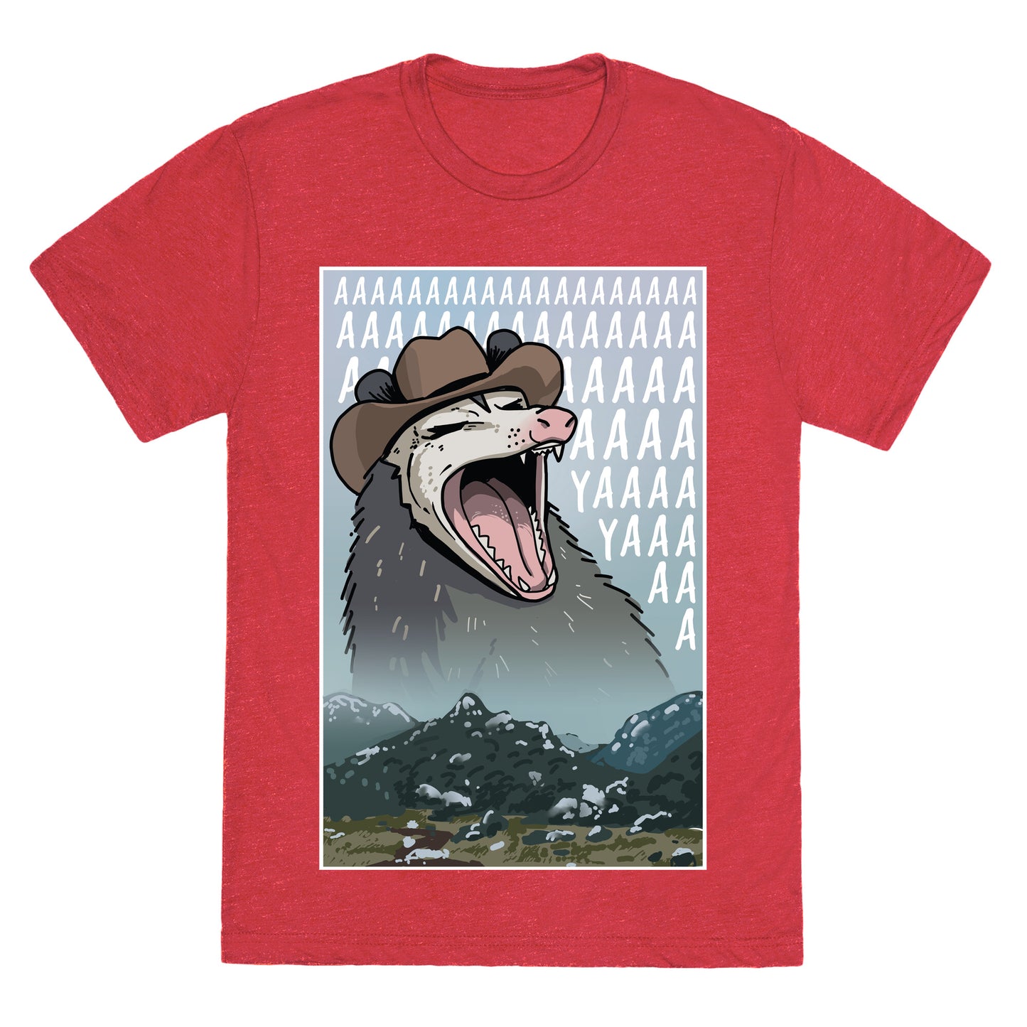 Big Enough Possum  Unisex Triblend Tee