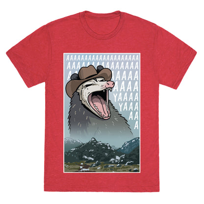 Big Enough Possum  Unisex Triblend Tee