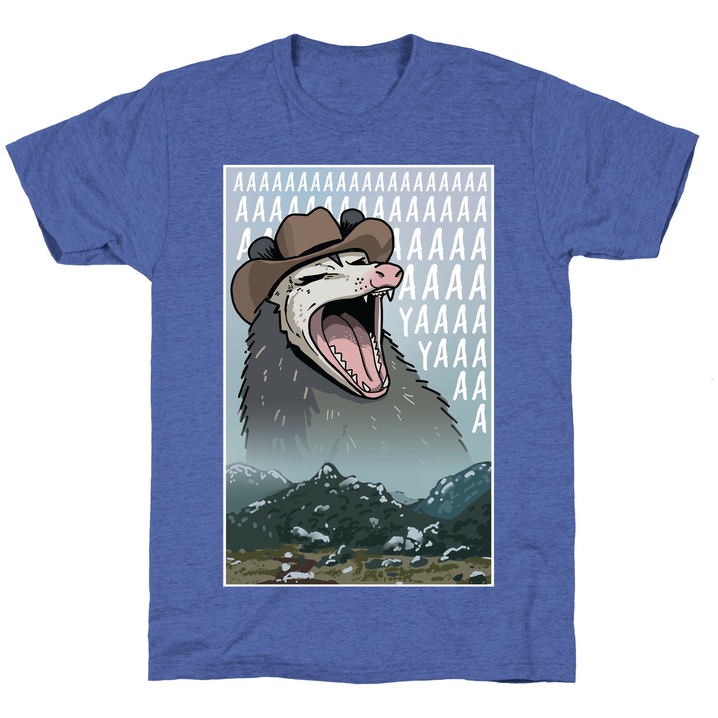 Big Enough Possum  Unisex Triblend Tee