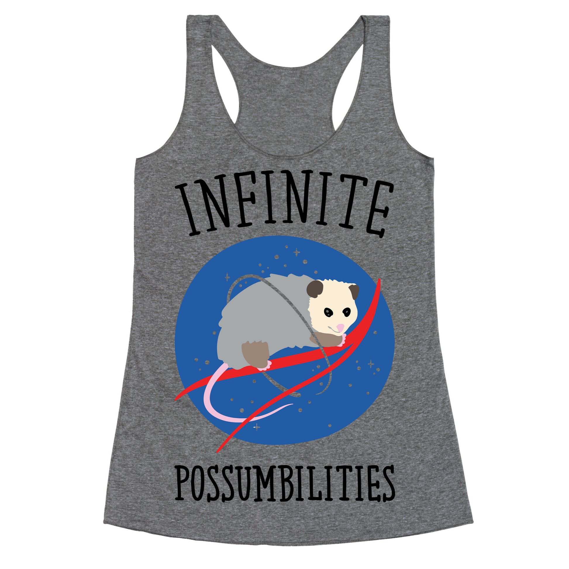 Infinite Possumbilities Parody Racerback Tank