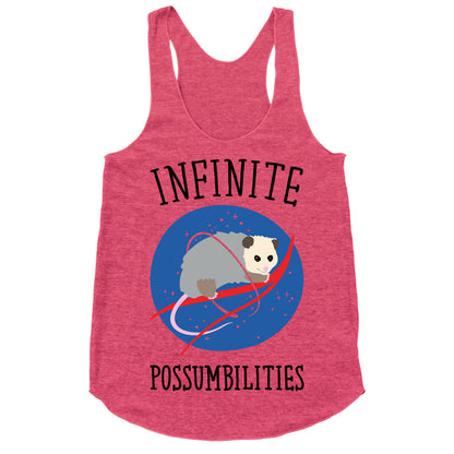 Infinite Possumbilities Parody Racerback Tank