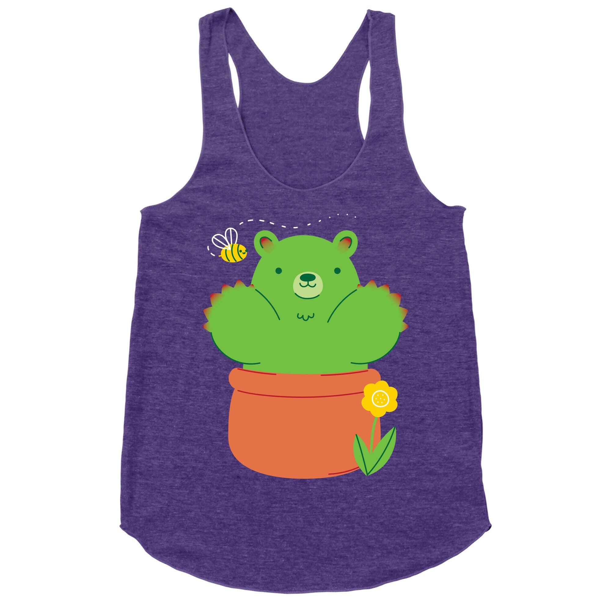 Bear Paw Cactus Racerback Tank