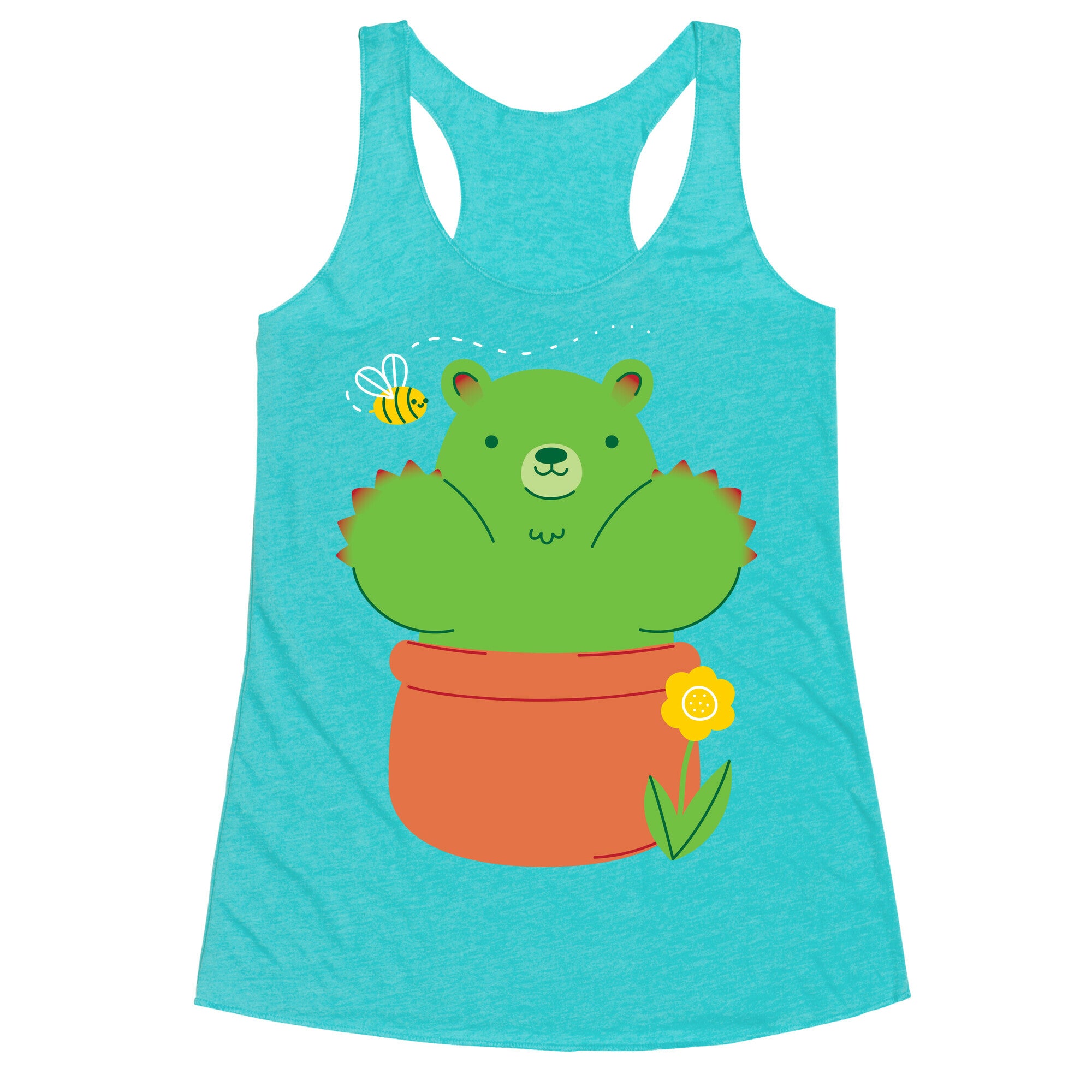 Bear Paw Cactus Racerback Tank