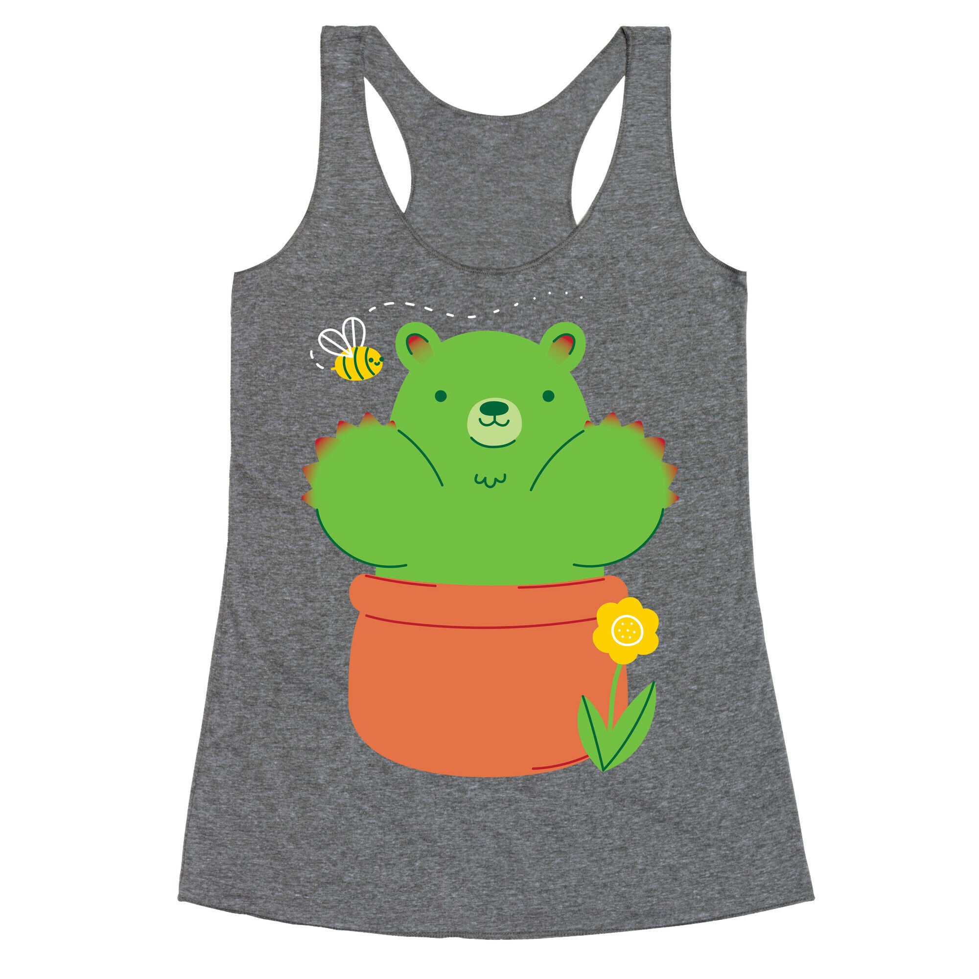 Bear Paw Cactus Racerback Tank