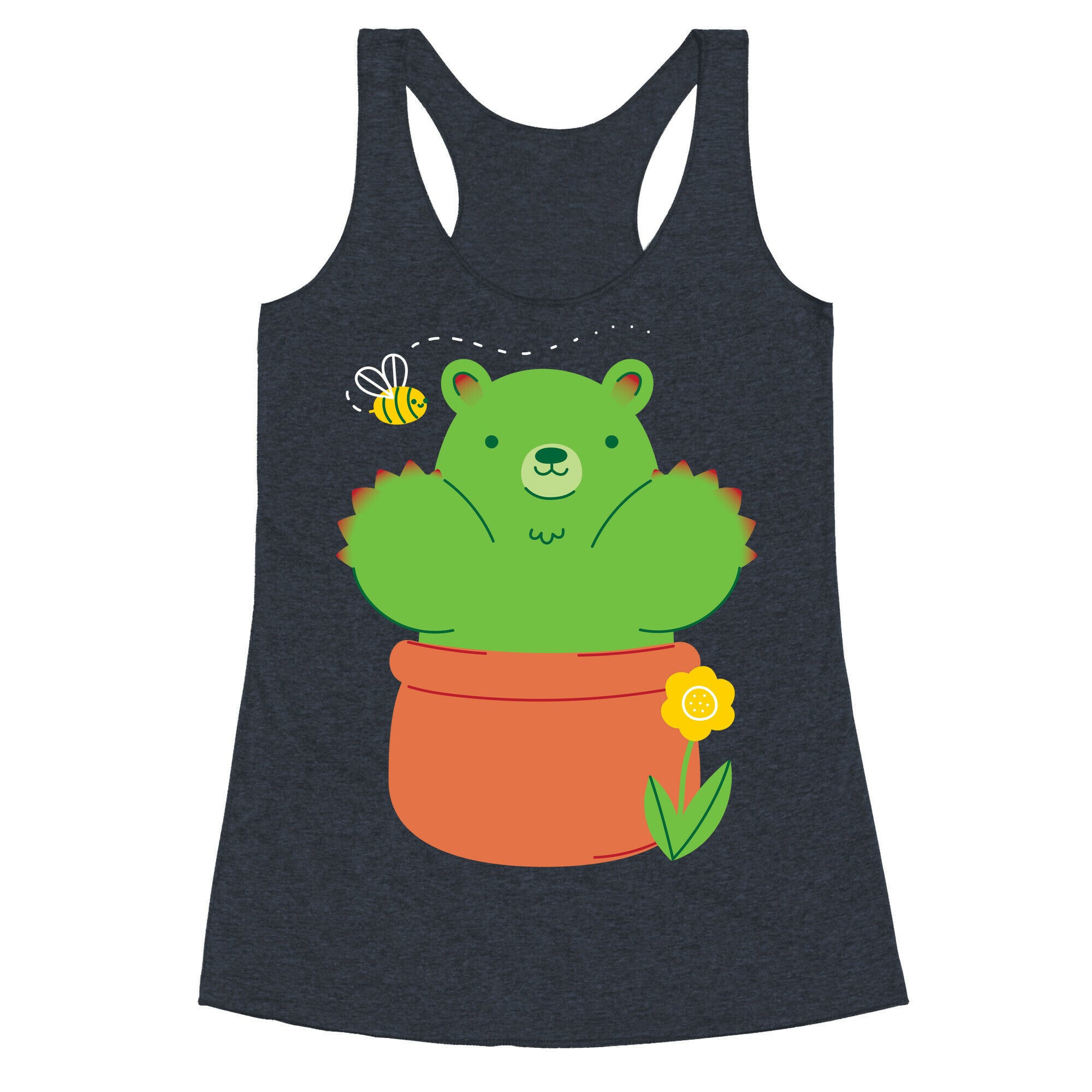 Bear Paw Cactus Racerback Tank