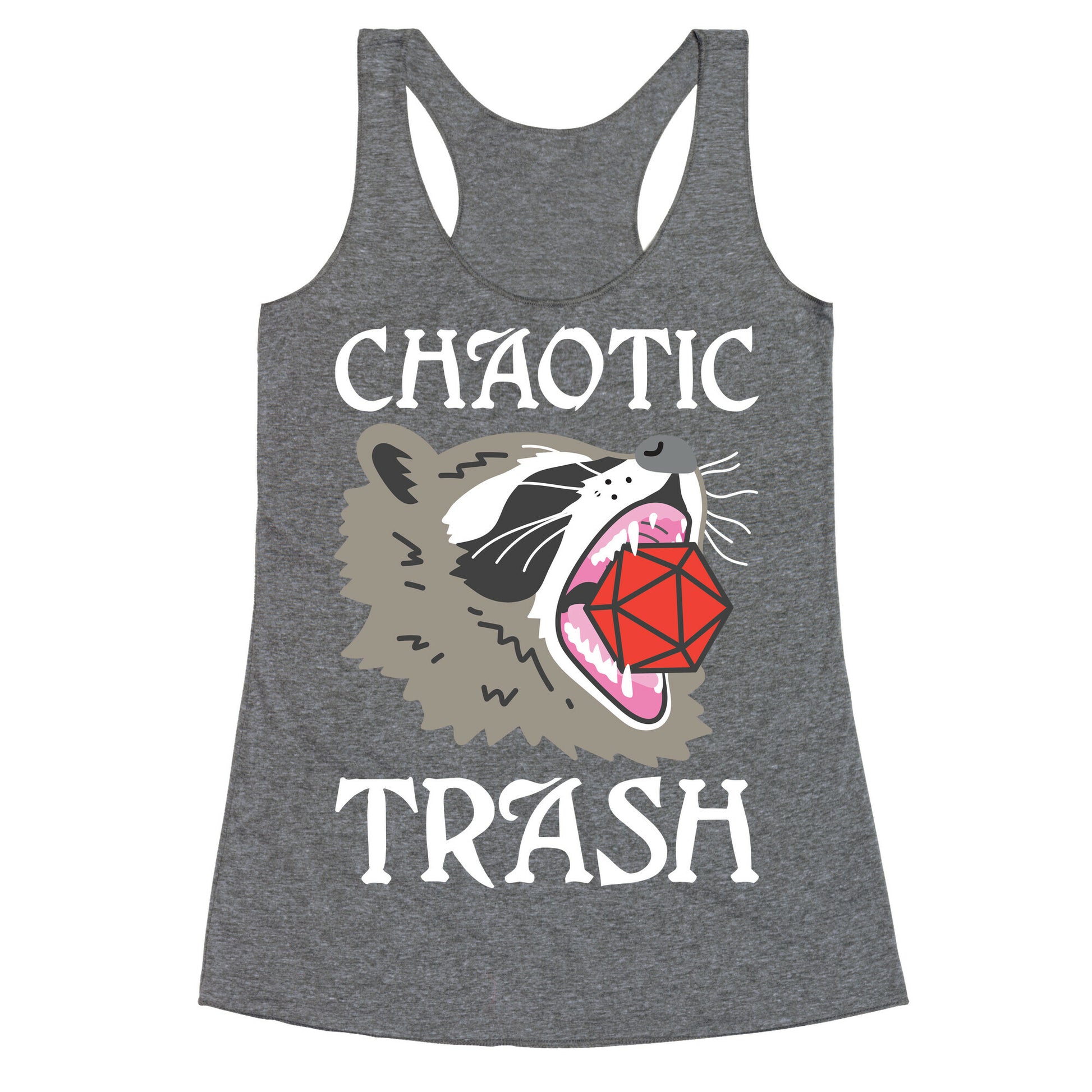 Chaotic Trash (Raccoon) Racerback Tank