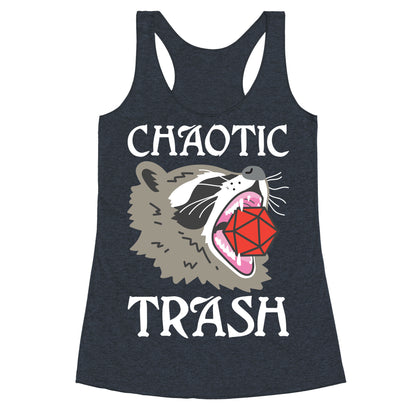 Chaotic Trash (Raccoon) Racerback Tank
